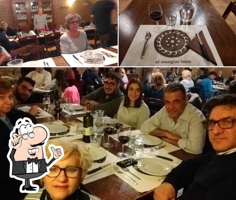 Gli interni di Al Mangiar Bene