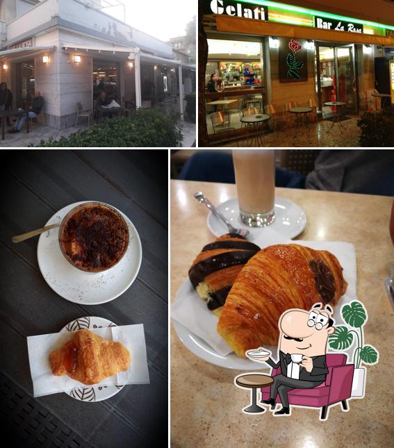 La immagine di interni e cibo da Bar la Rosa