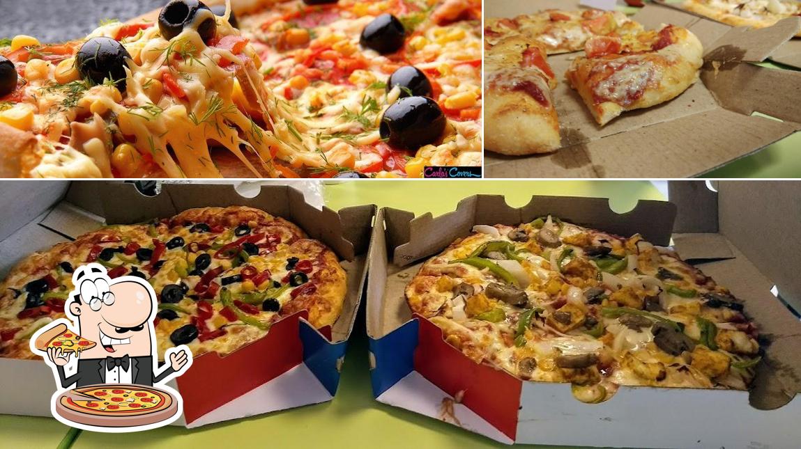 At Domino's Pizza Jadavji Nagar, Bhuj, you can get pizza