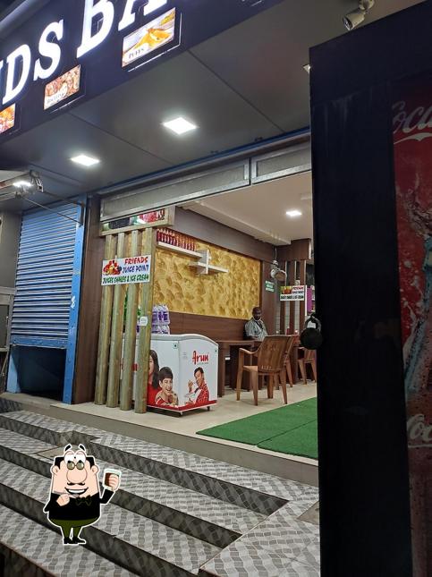 Enjoy a beverage at Friends Bakery