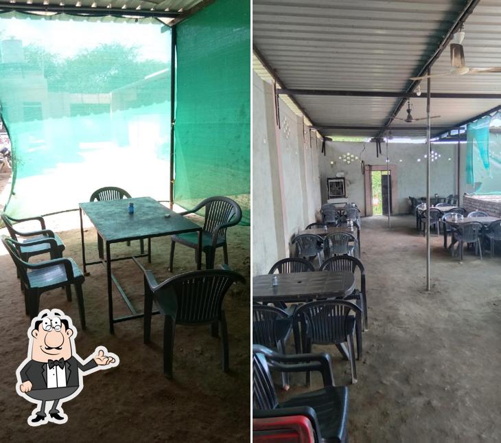 The interior of Hotel Kingfisher (Veg & Nonveg)