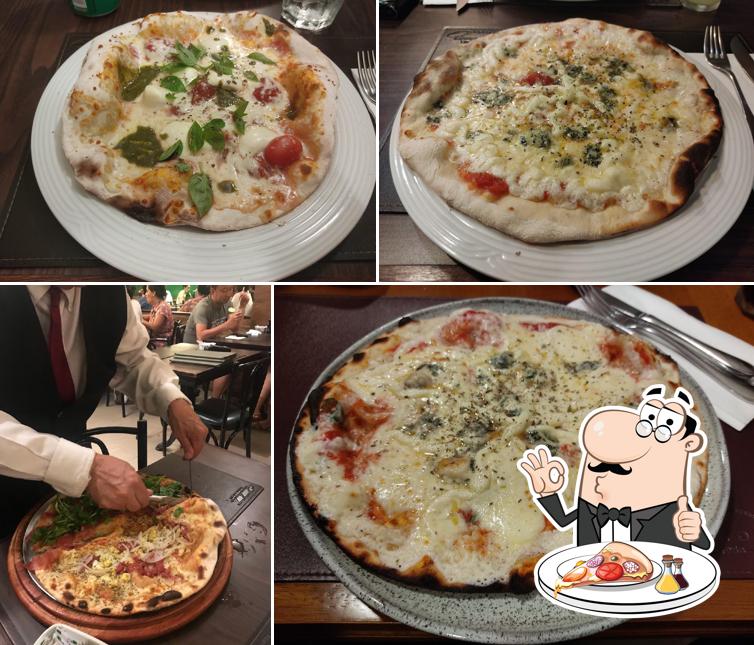 No Trattoria 1958, você pode pedir pizza