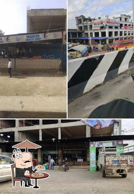 Check out how MAHESH SWEETS BAKERY RESTAURANT looks outside