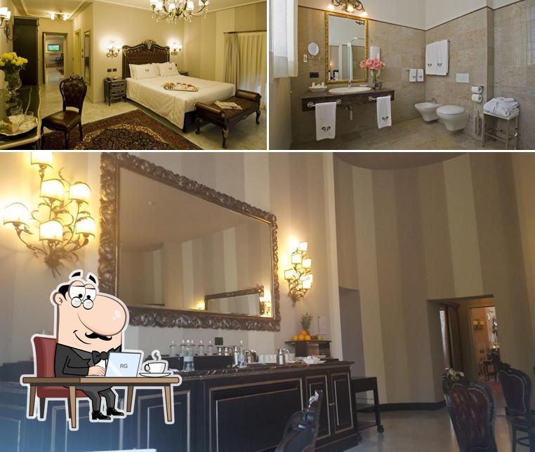 Gli interni di Park Hotel (s)Pacchiosi