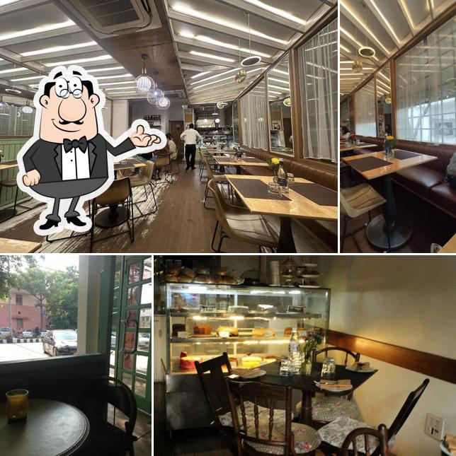 The interior of Elma's Brasserie