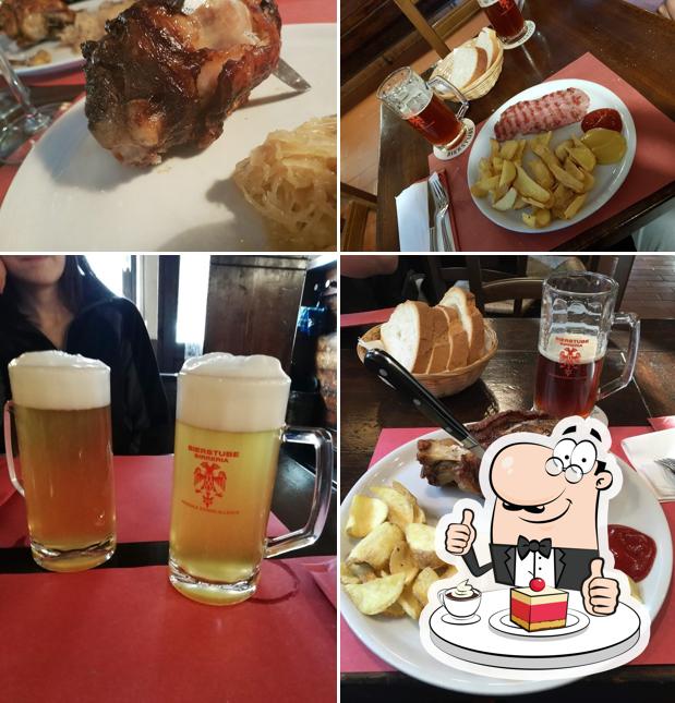 Bierstube Alleghe serve un'ampia selezione di dolci