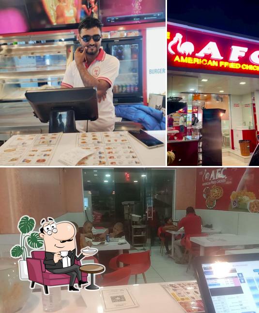 The interior of American fried chicken restaurant (AFC) KUSHAL NAGAR