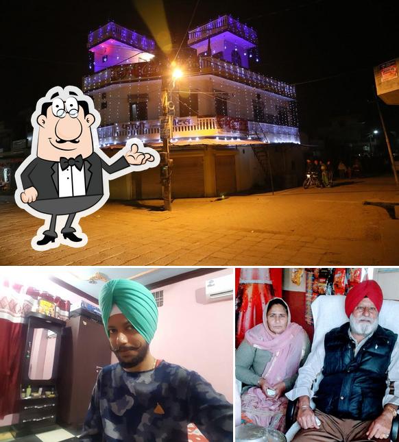 This is the image depicting interior and exterior at Fauji Sweets House