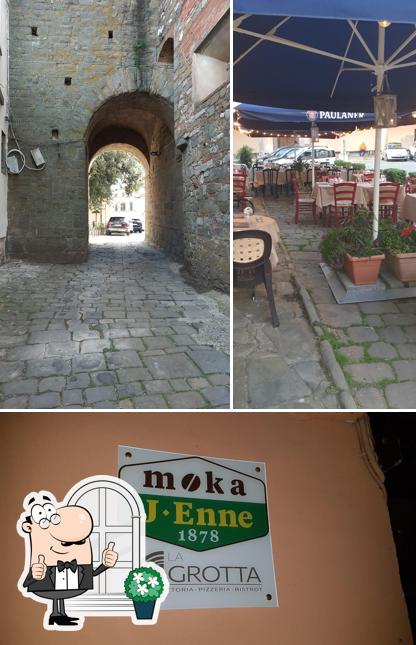 Guarda gli esterni di La Grotta di San Michele ristorante piazza Bargellini 10 Montevettolini pt
