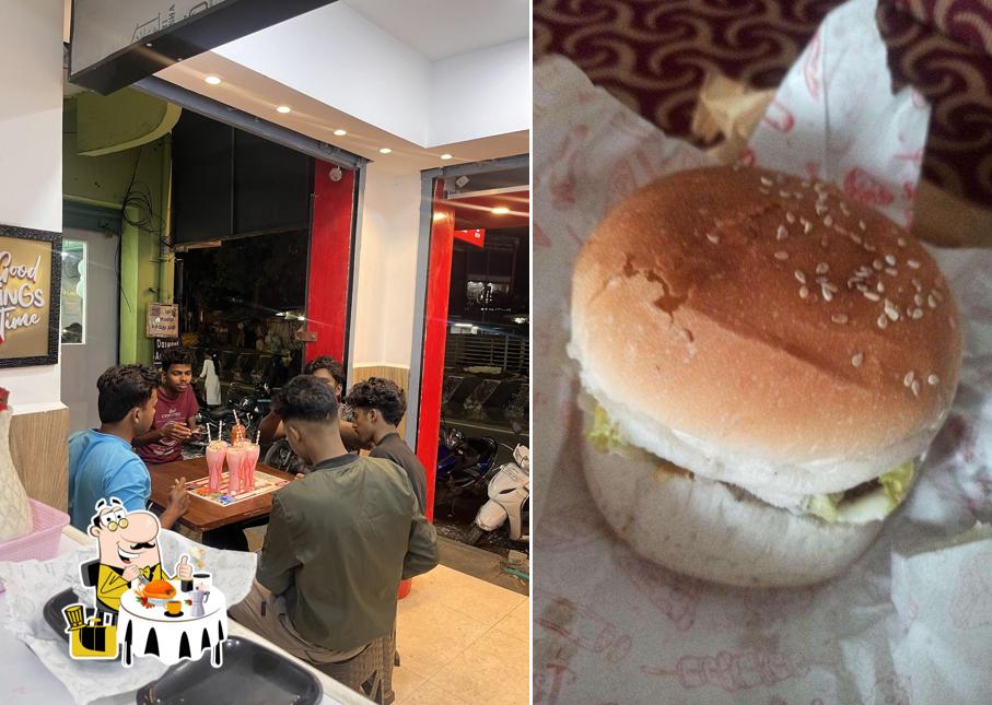 Food at goli Vada pav no1