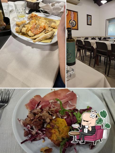 Ristorante Pizzeria La Stalla si caratterizza per la interni e cibo