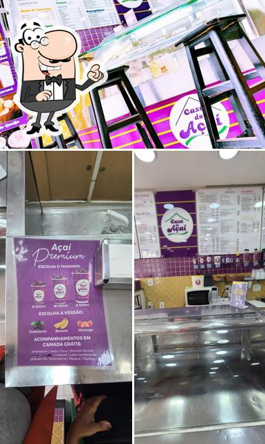 O interior do Casa do Açaí