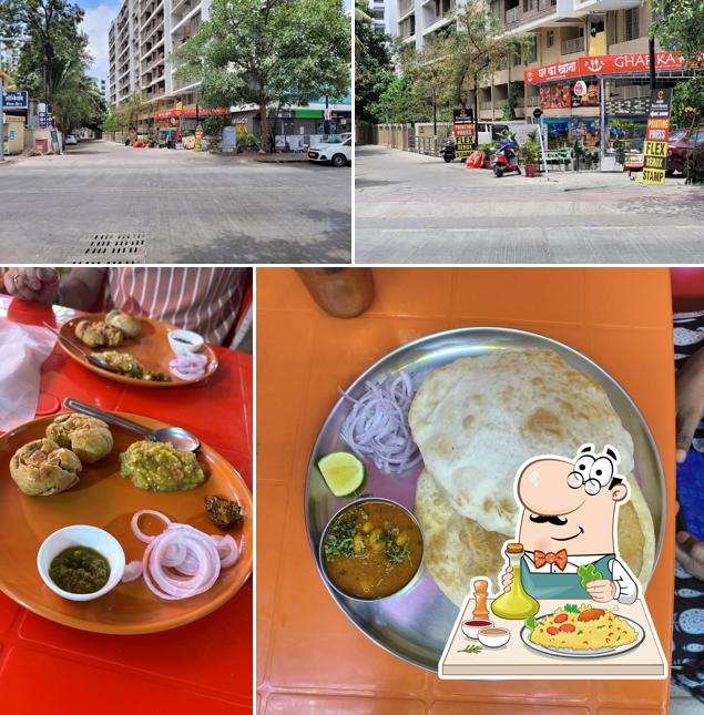 Among different things one can find food and exterior at Ghar ka Khana
