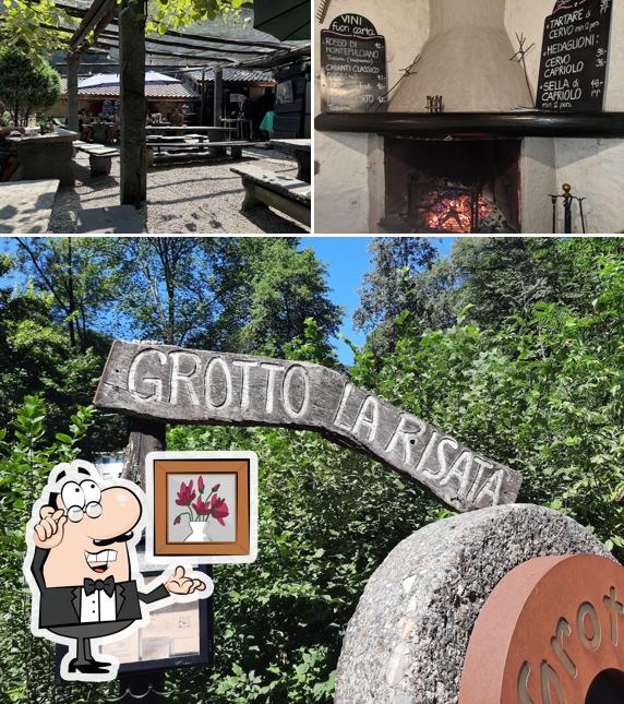 Gli interni di Grotto la Risata