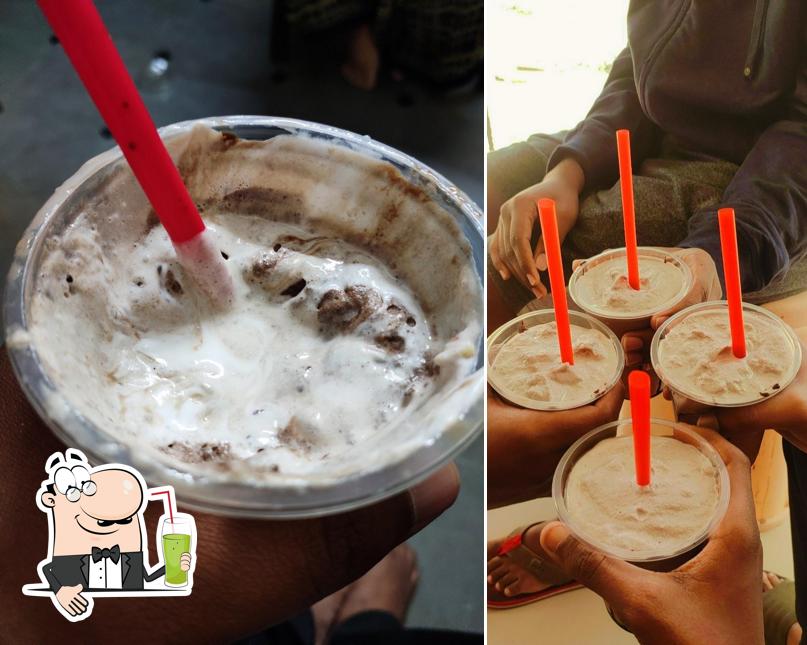 Enjoy a beverage at LASSI SHOP