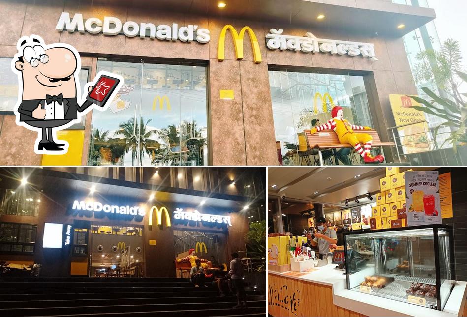 The exterior of McDonald's