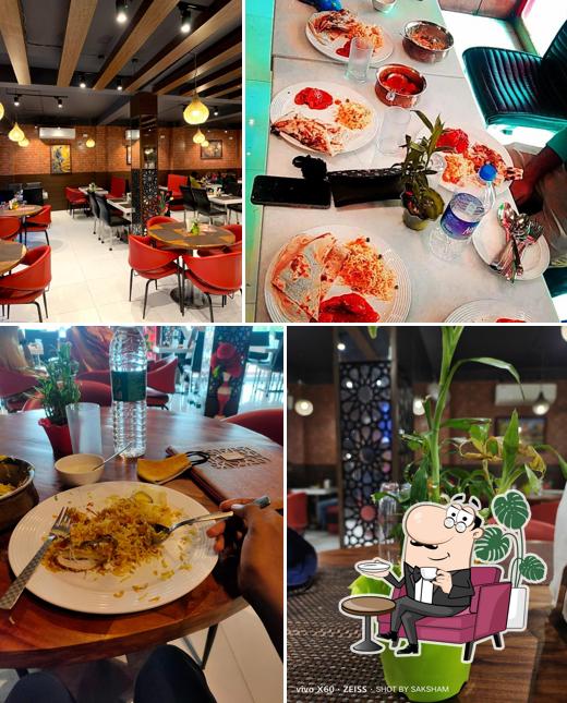 The interior of Red Heaven Restaurant