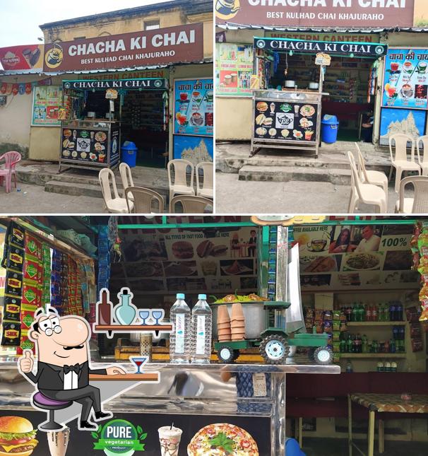The interior of Chacha ki chai Khajuraho