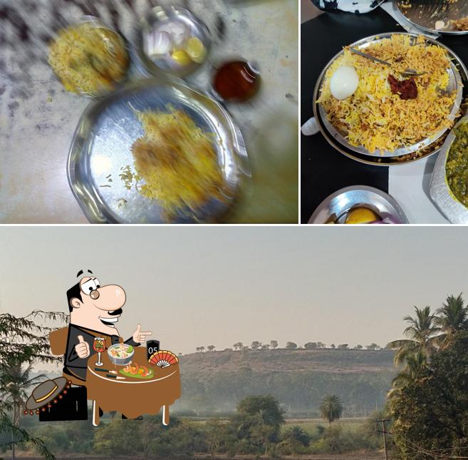 The picture of food and exterior at Jai Bhavani Maratha Khanavali Chaddi Hotel