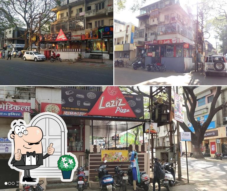 The exterior of Laziz Pizza Rajarampuri