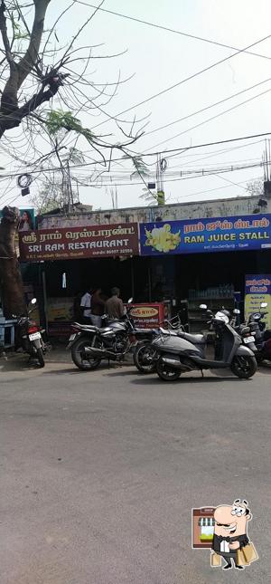 The exterior of Sri Ram Restaurant