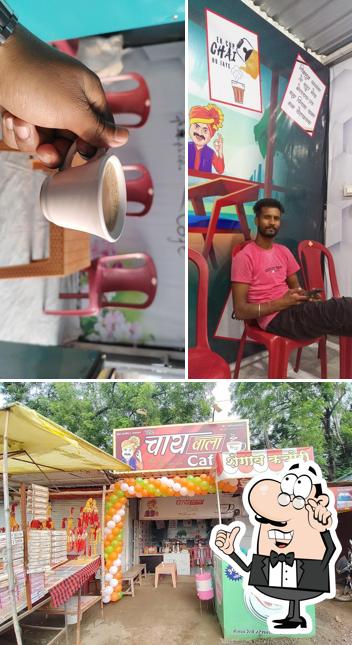 Check out the picture depicting interior and exterior at The चायवाला Cafe
