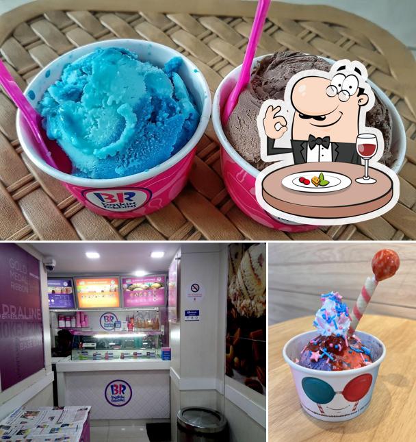 Among various things one can find food and interior at Baskin Robbins