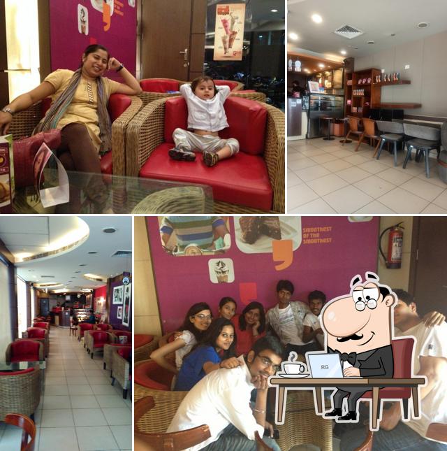 The interior of Café Coffee Day