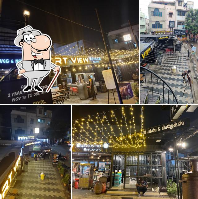 Enjoy the view at the outside area of HOTEL FOOD PARK