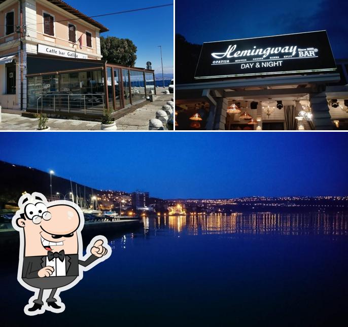 Goditi la vista dall'area esterna di Galley Cafe Bar