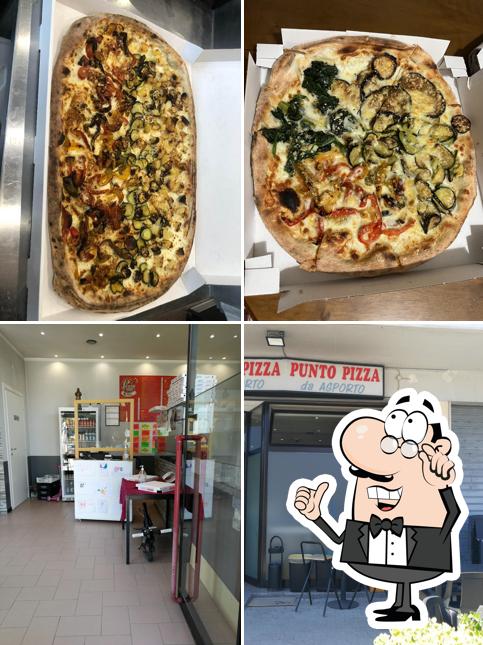 La immagine di interni e cibo da Punto Pizza