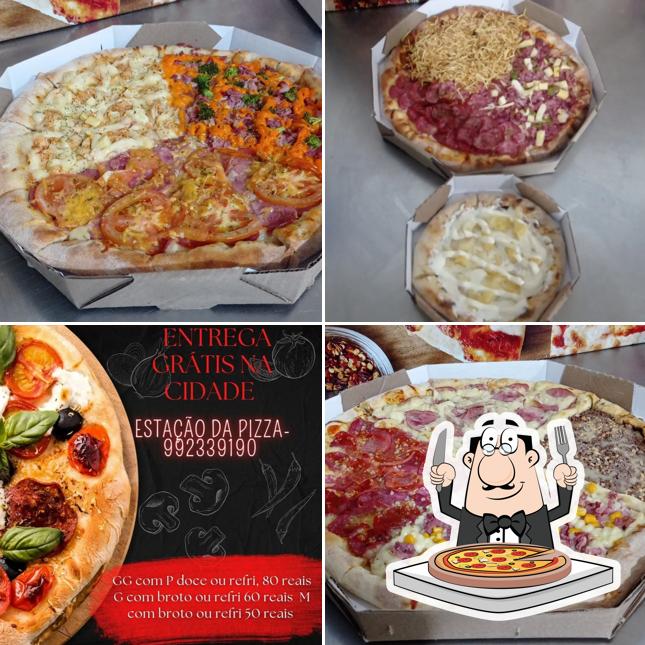 Consiga pizza no Estação Da Pizza Disk Pizza