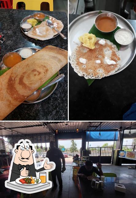 Among different things one can find food and interior at Hotel Davangeri Benne Dosa