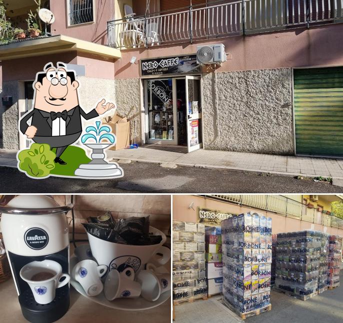 Questa è la foto che mostra la esterno e bevanda di Nero Caffè