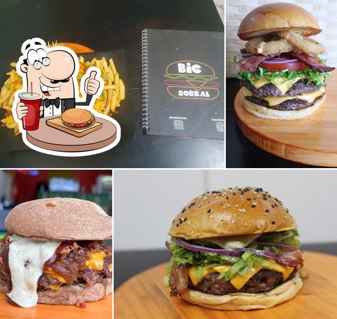 Os hambúrgueres do Hamburgueria Big Sobral irão saciar uma variedade de gostos