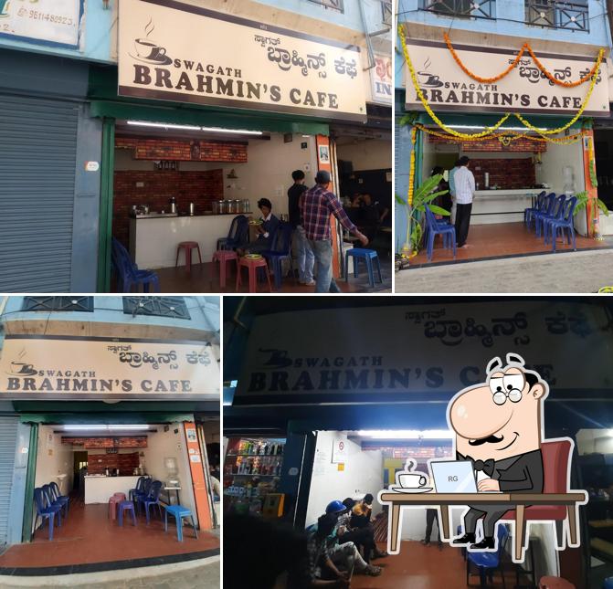 The interior of Swagath Brahmin's cafe