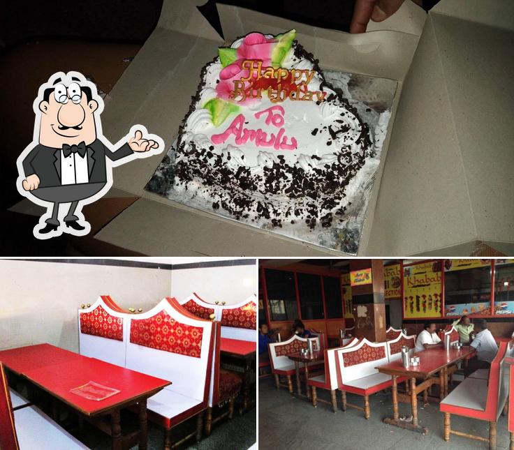 ever green bawarchi is distinguished by interior and cake