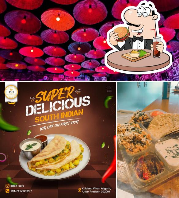 Try out a burger at Ish cafe and restaurant