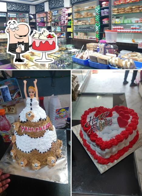 Red velvet cake at Friends bakery