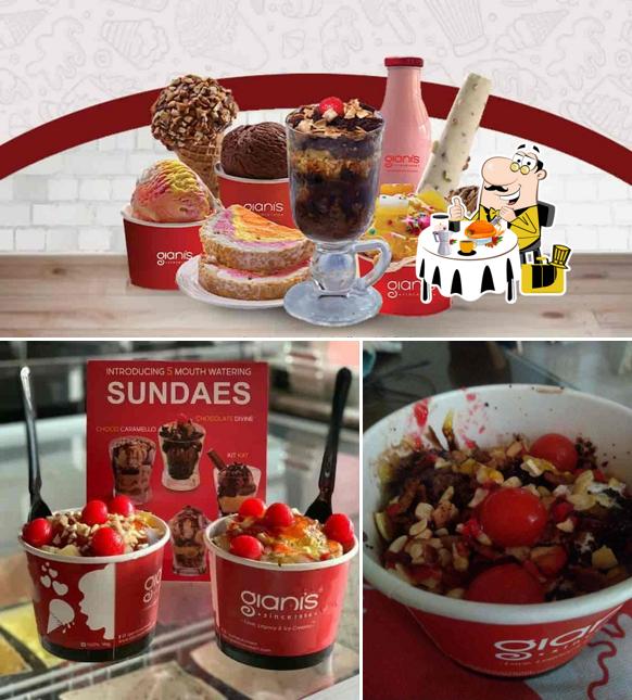 Food at Giani's Ice cream, Shakes & Sundaes