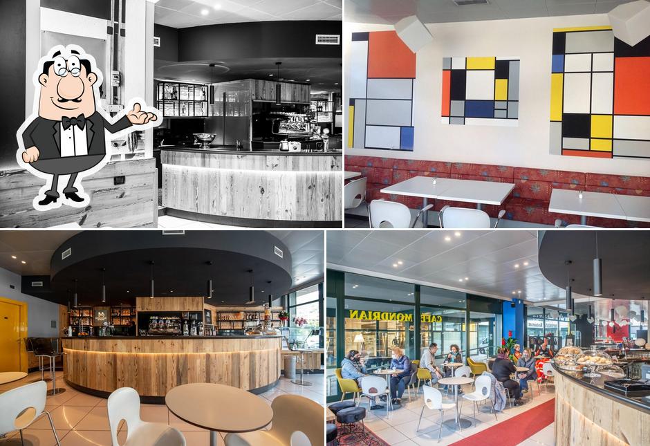 Gli interni di Mondrian Café