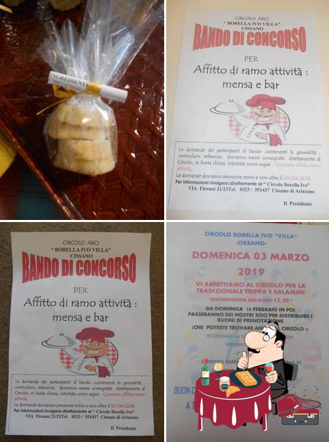 Il circoletto di Cissano serve un'ampia varietà di dolci