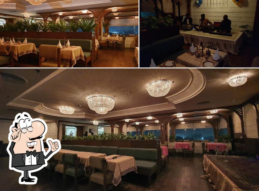 The interior of FalakNuma Restaurant