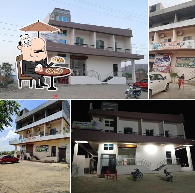 The exterior of Hotel Garima & Lodging