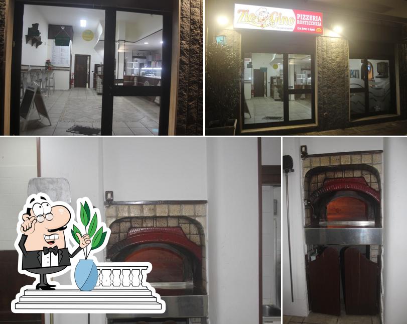 Tra le varie cose da Pizzeria e Rosticceria Da Zio Gino si possono trovare la esterno e interni