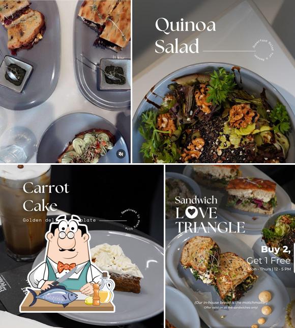 Grilled salmon at Pull and Pour Speciality Coffee