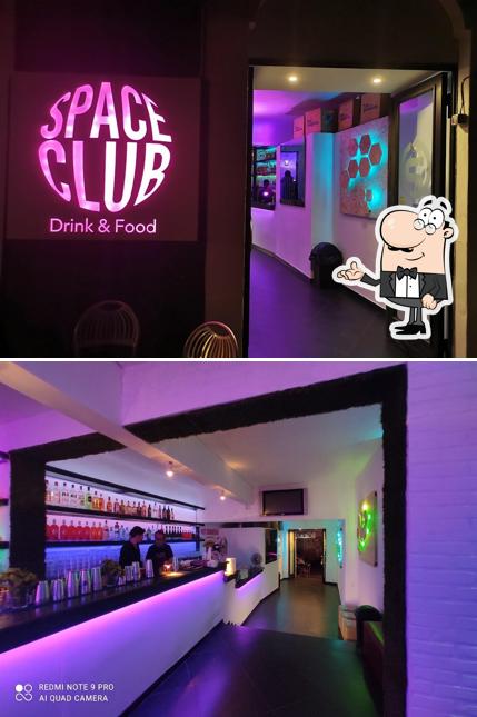 Gli interni di Space Club