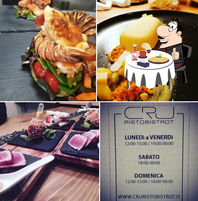 Prova uno dei tipi di hamburger serviti a Cru Ristobistrot