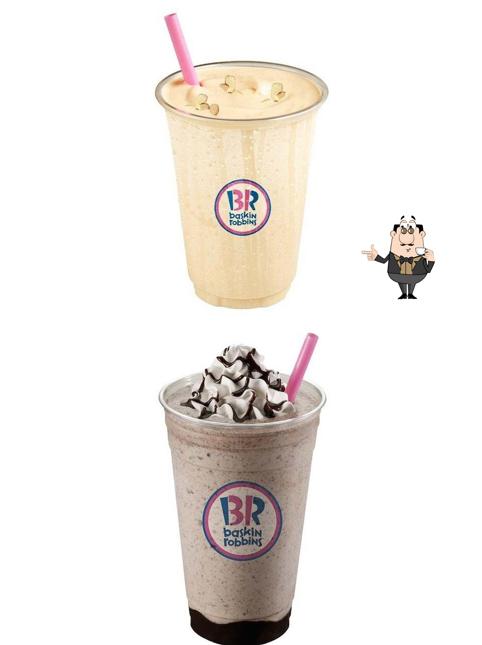 Enjoy a drink at Baskin Robbins