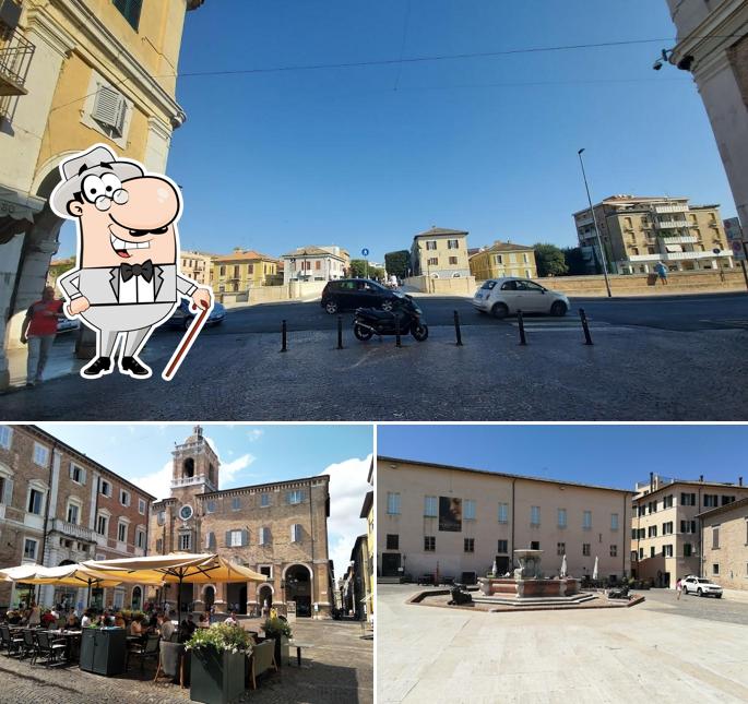 Goditi la vista dagli esterni di Caffè Doria